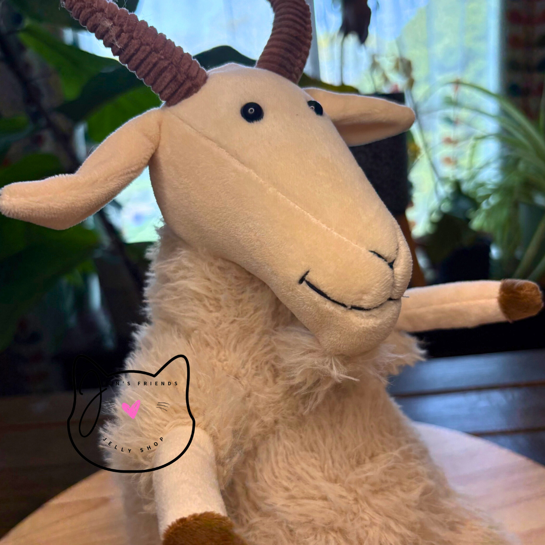 Jellycat GINNY GOAT New BNWT RETIRED Soft Plush Toy RARE & HTF
