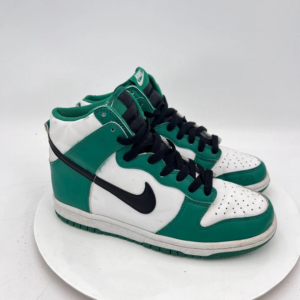Nike Dunk High Youth Size 6Y Women 7.5 DR0527-300 Celtics Green White Black Shoe - Image 4 of 4