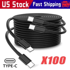 USB-C to USB C Type-C Fast Charging Data SYNC Charger Cable Cord 3/6/10FT lot