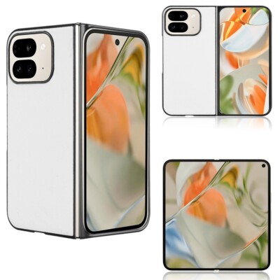 Für Google Pixel 9 Pro Fold PU Leder PC Handy Hülle Cover Schale