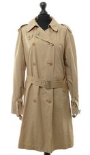 Moncler Damen Trench Kurzmantel 3 beige uni lang Gürtel zweireihig