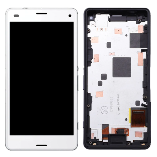 For Sony Xperia Z3 Compact LCD Display Screen Touch Digitizer + Frame ( White ) - Picture 3 of 3