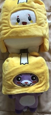 LankyBox Foxy and Boxy Plush Stuffed Plushies Lot- Great Condition 
