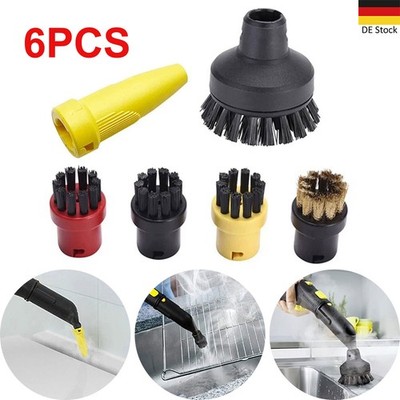 6 Stück Rundbürsten Set Zubehör Für Karcher SC1 SC2 SC3 SC4 Dampfreiniger Teile