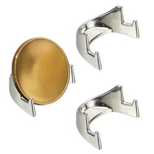 Coin Display Stands, 3Pcs Mini Coin Easel Presentation Holder, Silver