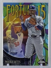 Mookie Betts 2025 Topps Chrome #F15-5 Fortune 15 Refractor LA Dodgers MLB