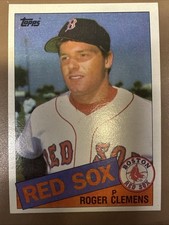 Roger Clemens Rookie 1985 Topps - #181 (RC) Baseball Card Red Sox