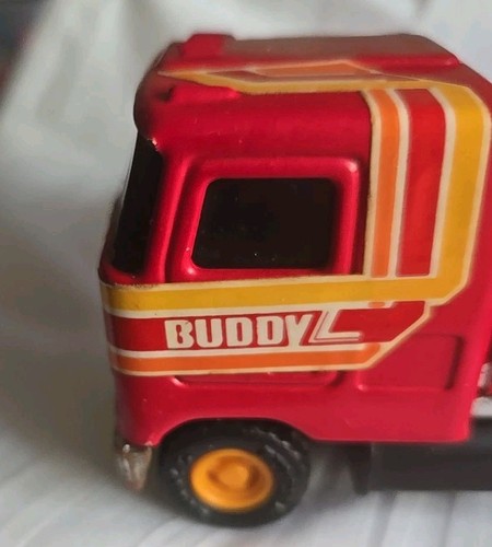 Vintage Toy Mack Dump Truck Tiny Buddy L Corp 1980 Red and Yellow Japan 5 Inch - Picture 9 of 18