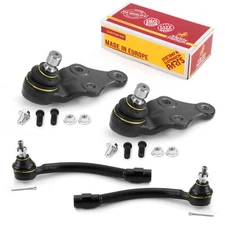 Front Outer Tie Rod End & Lower Ball Joint Kit for 2014-2019 Kia Soul 4 PCS