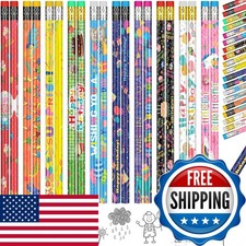 Funrous 200 Pcs Happy Birthday Pencils 10 Assorted Styles