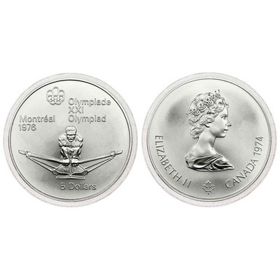 1976 $5 Canadian Silver Montreal Olympics Coin | eBay