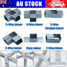 Square Tube Fittings Connector Joint Tubing Metal Clamp Aviary Frame cage Gate