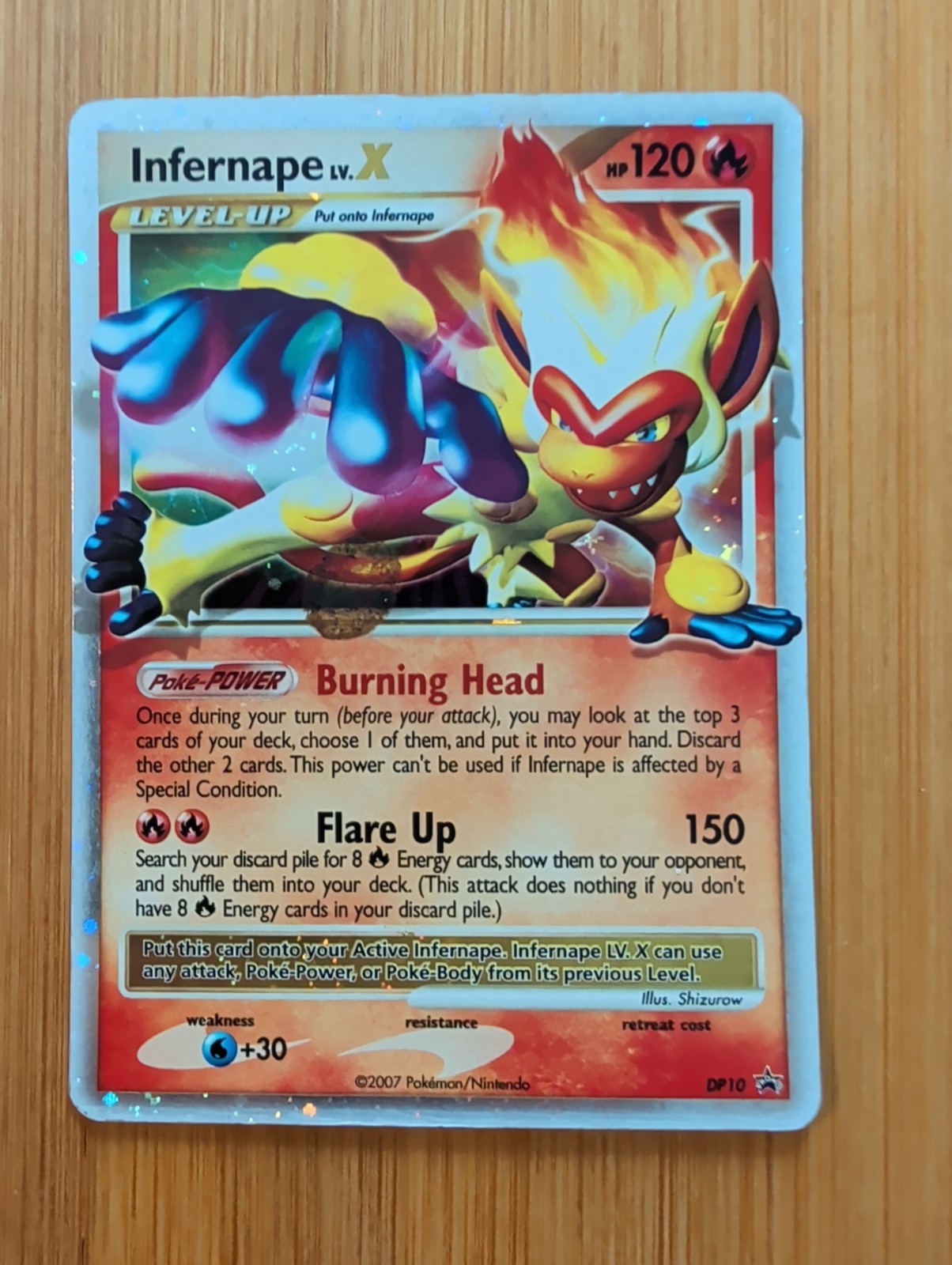 Infernape Lv.X DP10 Holo Black Star Promo