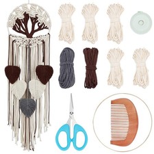 Tree of Life DIY Macrame Kit Leaves Macrame Tapestry Macrame Wall Hanging wit...