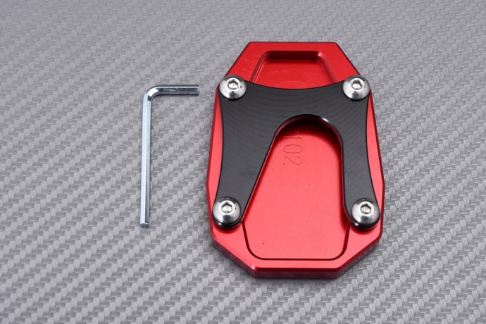 Extension de béquille rouge CNC premium pour moto Ducati Multistrada V4 Rally