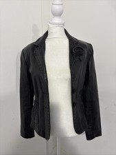 XOXO Black Leather Jacket Style 641723 Size S...