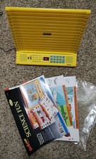 Vintage GeoSafari Electronic Learning Game EI-8700 Yellow Works Buttons Tested