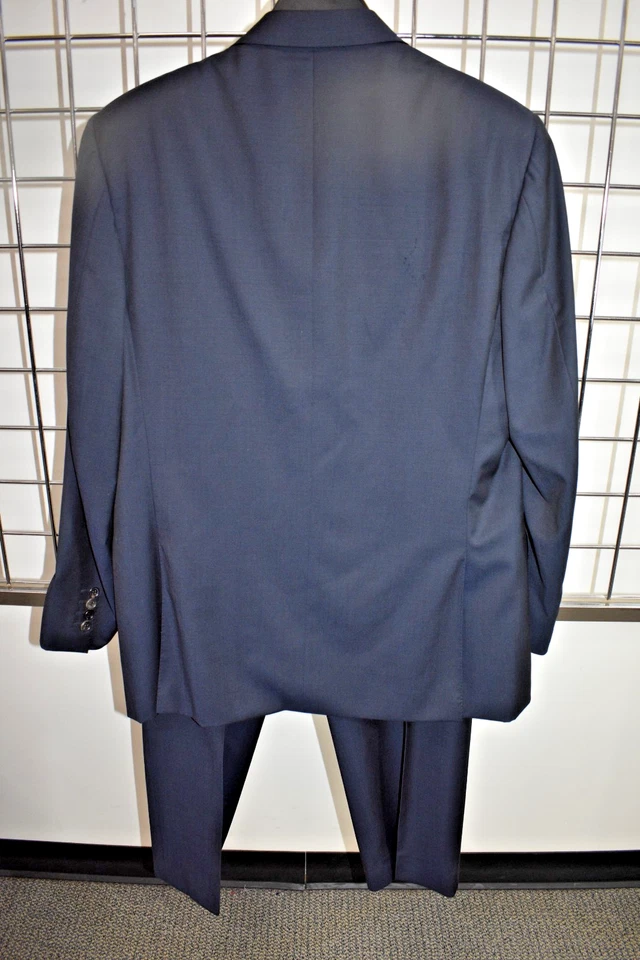 Traje Lanvin de lana azul oscuro para hombre talla 52R a la venta ns Foto 2 de 4