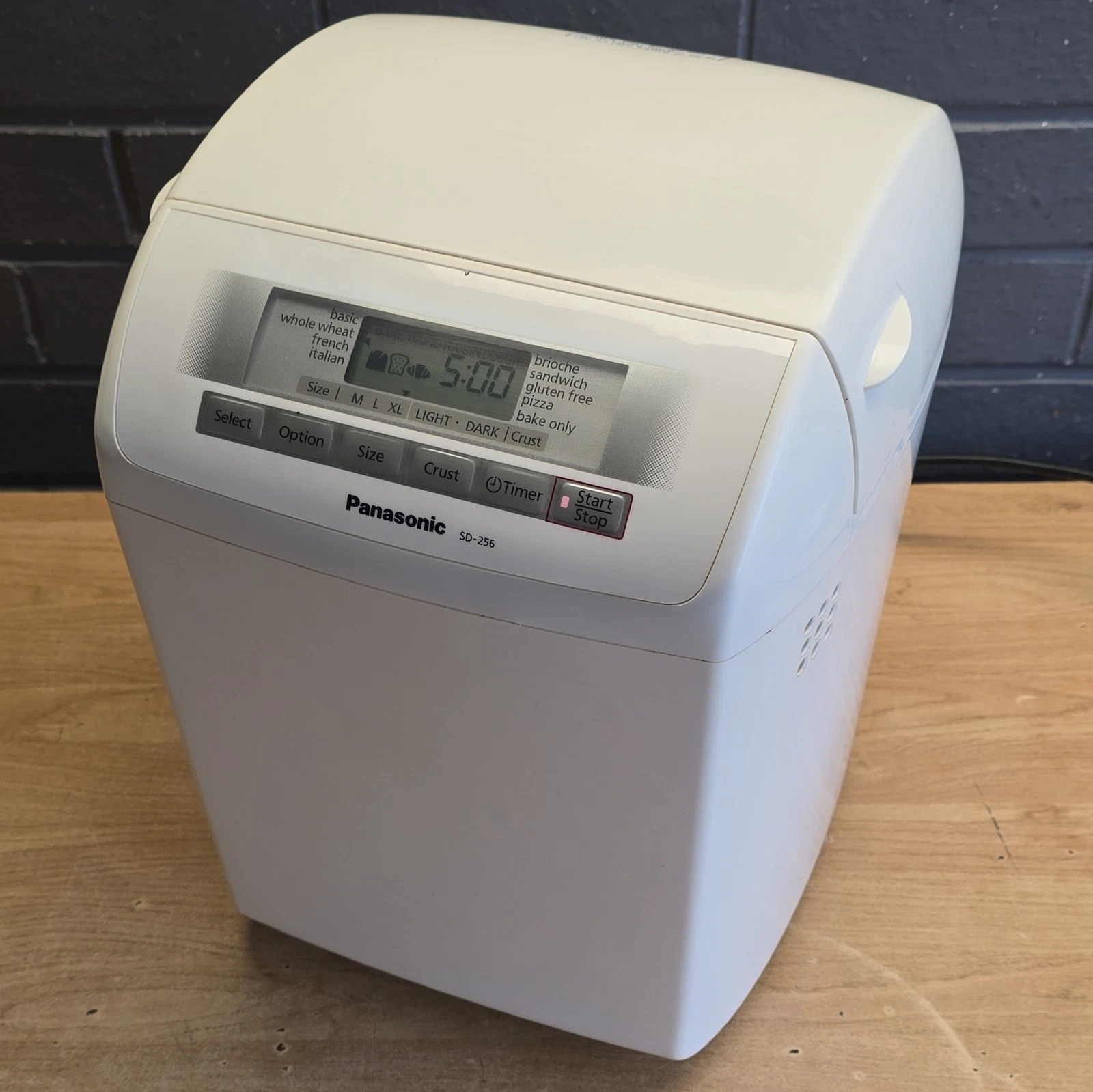 Panasonic SD-256 Automatic Bread Maker Machine White Brioche Pizza Dough Maker