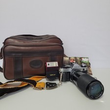 Canon AE-1 Program 35mm SLR Film Camera with Lens, Strap, Bag For PARTS ONLY