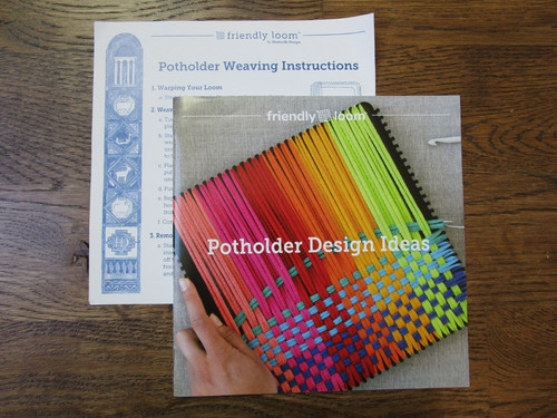 Friendly Loom Potholder Weaving Instructions and Design Booklet - USED