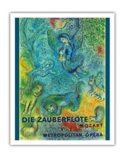 Die Zauberflöte (The Magic Flute) Mozart - Vintage Ad Poster Marc Chagall c.1966