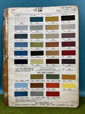 1971 Buick Skylark Riviera Wildcat La Sabre Electra Opel Paint Chips Ditzler PPG