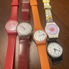 Lot Of 5 Ladies Swatch Watches For Parts Or Restore Untested — photo 1