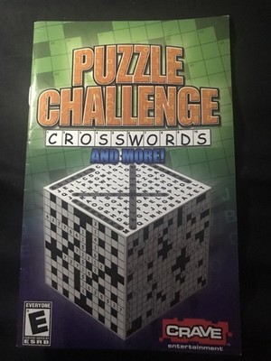 Puzzle Challenge Crosswords and More (Playstation 2, PS2) Manual Only (No Game)