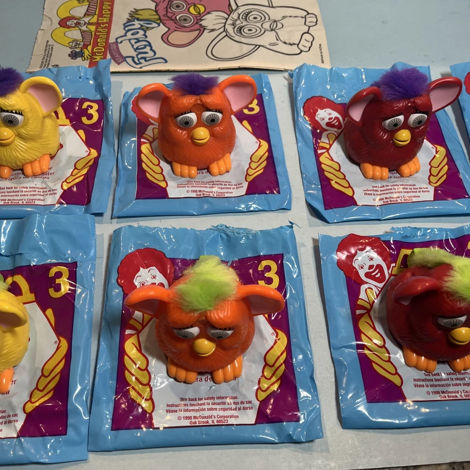 Figuras McFurby de Colección McDonald’s Happy Meal Toys 1998 - Serie 3 - Juego 10 Furby Foto 4 de 4