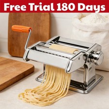 5-in-1 Stainless Steel Pasta Lasagne Spaghetti Tagliatelle Ravioli Maker Machine
