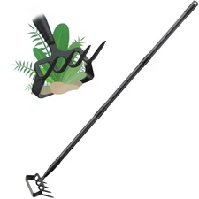 Stirrup Hoe and Cultivator Garden Tool Heavy Duty, Scuffle Loop Hula Action H...