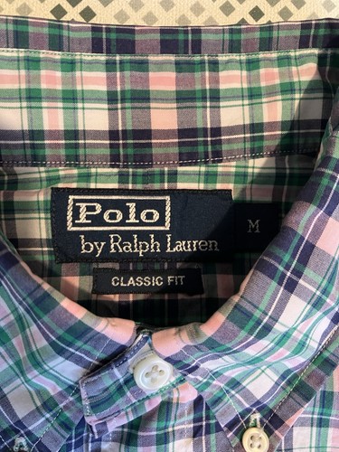 Ralph Lauren Shirt Check Short Sleeve Classic Fit Size Medium - Picture 13 of 24