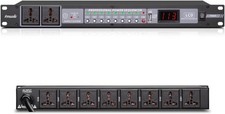 10-Outlet 3000W Power Conditioner with Surge Protection & LCD Display