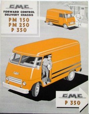 1959 Gmc Truck Fwd Control Del Pm 150 250 P 350 Series Sales Brochure Folder