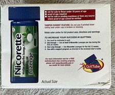 Nicorette Nicotine Lozenges, Stop Smoking Aids, 4 Mg, Mint, 144 Count -6 Tubes