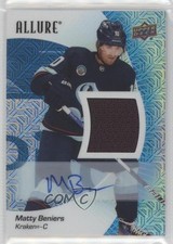 2023-24 Upper Deck Allure Blue Line Jersey 25/25 Matty Beniers #56 Auto 1q7q