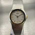 Seiko Watch Women 20mm Silver Dial Two Tone Round 8Y21-0019 Vintage New Battery