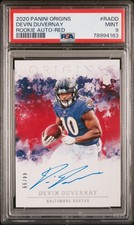 Devin Duvernay 2020 Origins Rookie Auto-Red 44/99 #RADD PSA 9