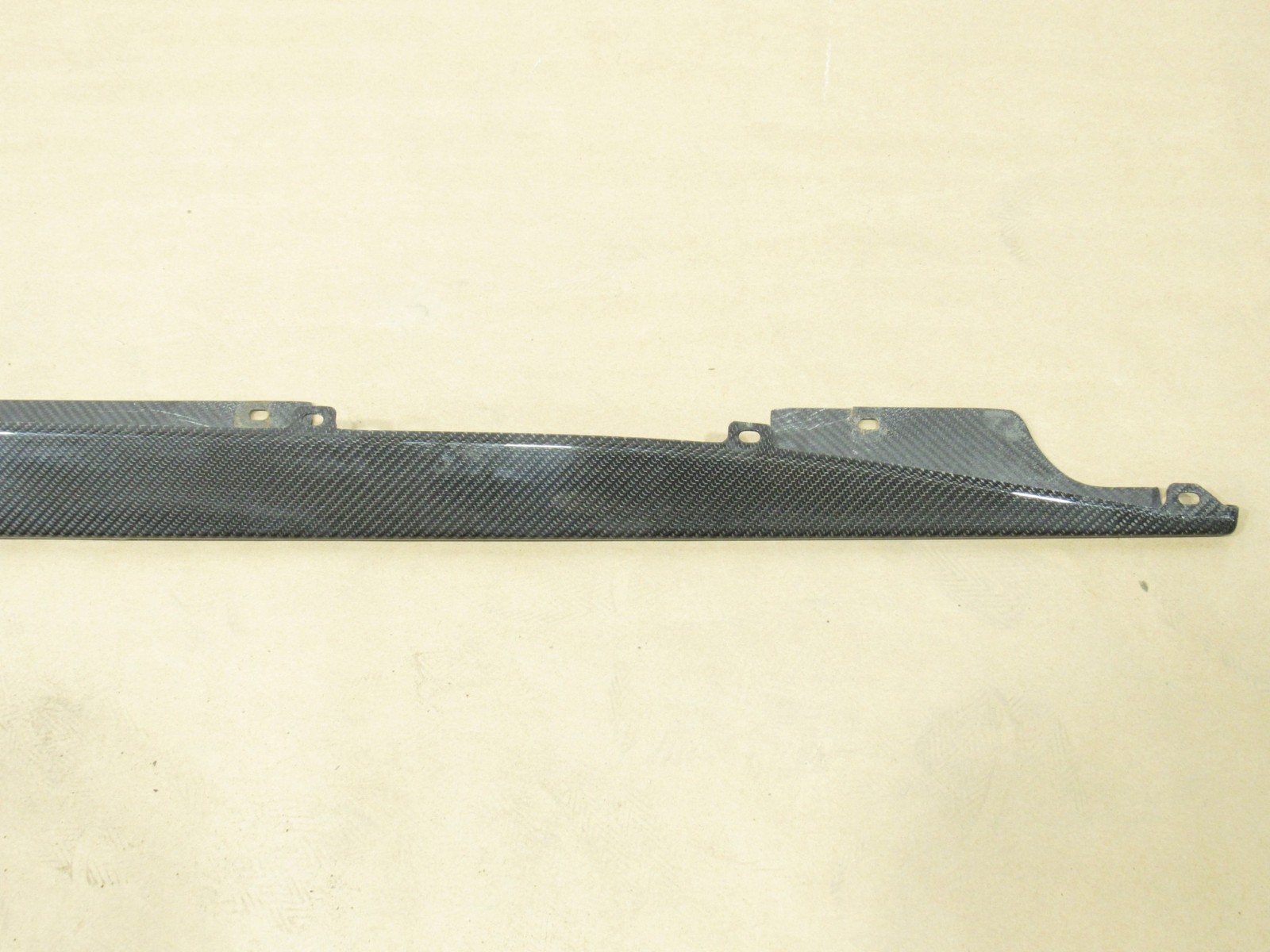 14-18 Aston Martin Vanquish 2014 Right Lower Plate Sill Blade Carbon Cover Y2