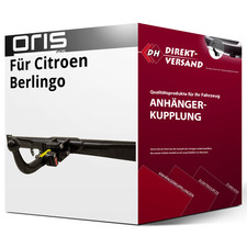 Für Citroen Berlingo Typ ER/ EC/ K9 (Oris) Anhängerkupplung horizontal abnehmbar