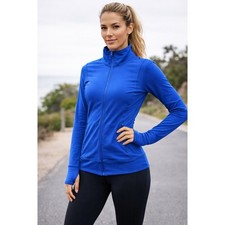 Z by Zella Women's Royal Blue Active Lightweight Long Sleeve Jacket Size L
