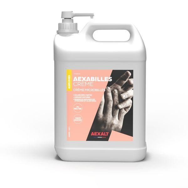 Savon crème mains microbilles nettoyant intensif bidon de 4,5L