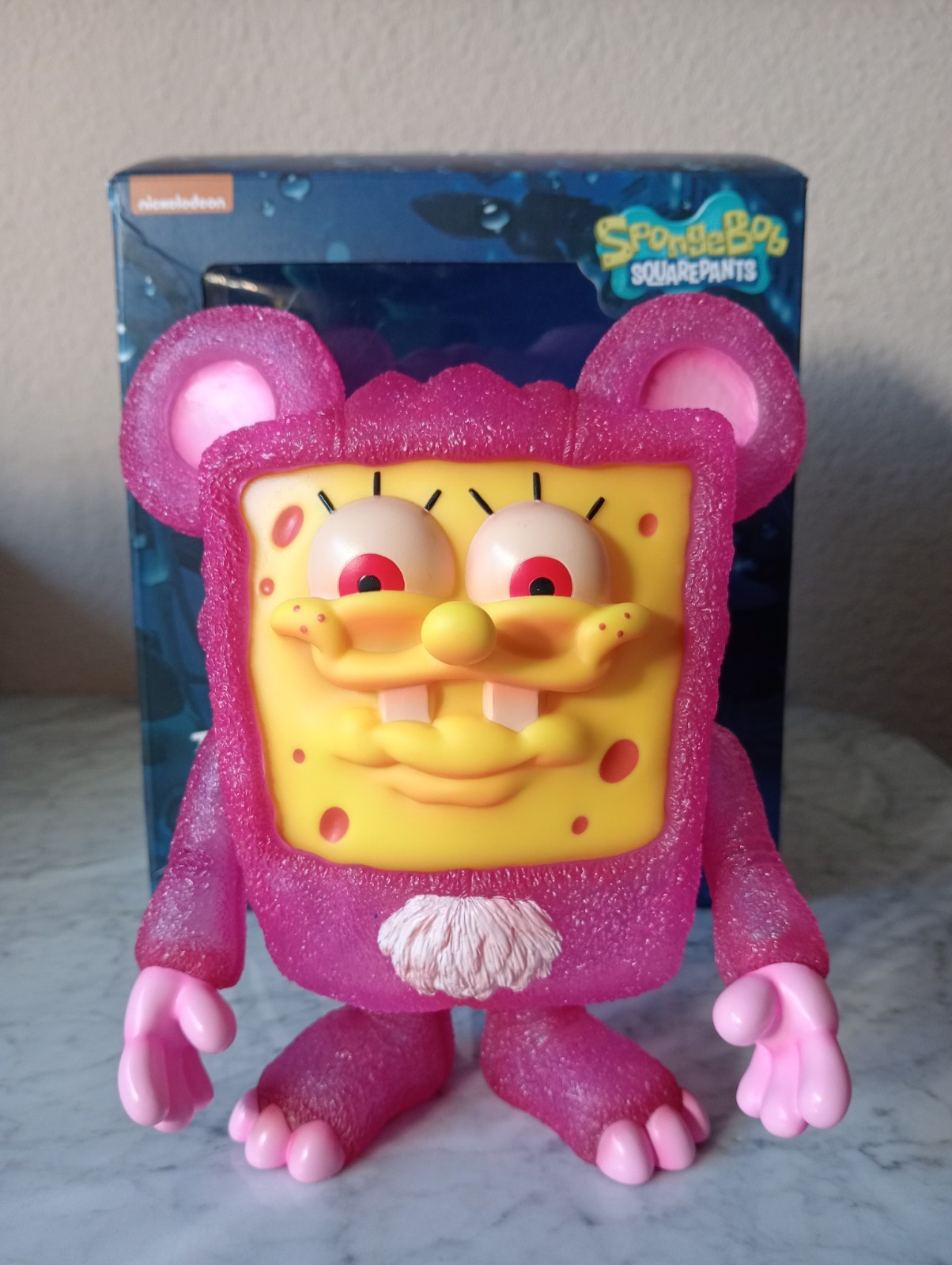 Sofubi Unbox Industries Milkboytoyz The It Bear Bob Pink Spongebob