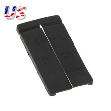 USB HDMI AV Video Out MIC Rubber Door Cover For Canon 50D Black Camera H