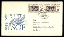 Mayfairstamps Czechoslovakia FDC 1960 Earth Olive Branch SOF First Day Cover aaw