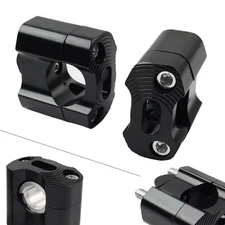 HandleBar Fat Bar Mount Clamps Risers Adaptor 7/8 to 11/8 Dirt Pit Bike ATV