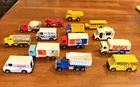Vintage Hot Wheels Cars Lot 14 Utility, Delivery, Construction, Bus, Fire