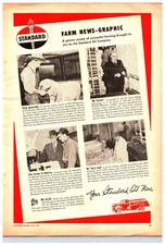 Vintage Original 1949 Standard Oil Products Print Ad (8in x 12in) Advertisement
