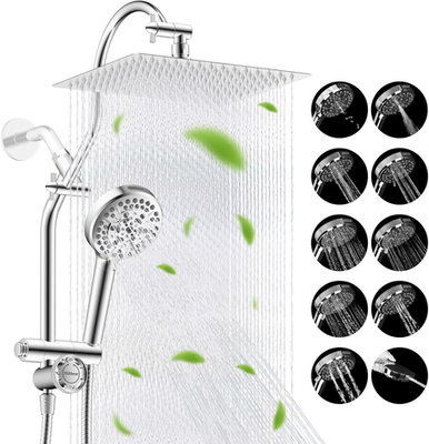 #ad Cupc Certified All Metal 12quot; Rainfall Showerhead Combo High Pressure Shower Hea $202.99